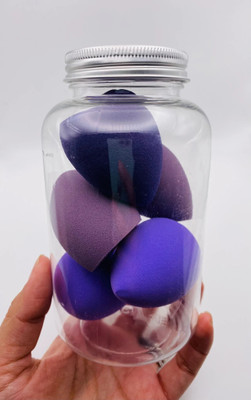 lakyou Glow Soft 5in1 Makeup Perfecting Sponge Puff Beauty Blender with Plastic Jar