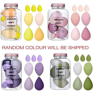 Bluedeal Makeup Sponge Set Beauty Blender with Egg Case,Soft Sponge For Liquid Foundation