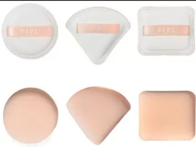 feelhigh Makeup Sponge, Powder Puff for All Types of Skin Rectangle+Triangle+Round 3 PCS
