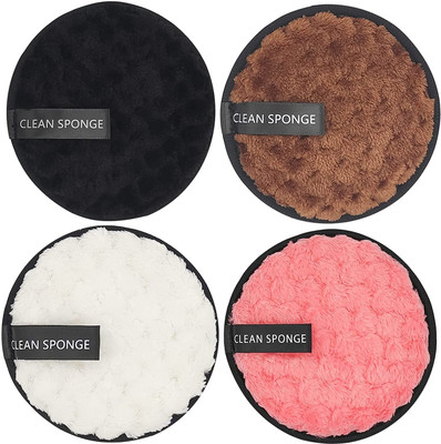 WEEPER Reusable Multi-functional Makeup Removal Facial Cleansing Pads(Pack Of 4)