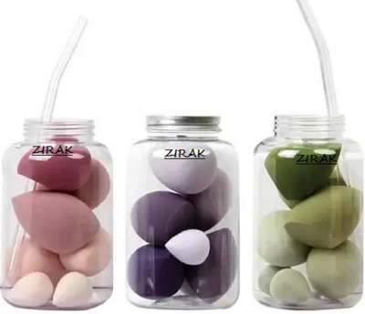 LOVHIDE Makeup Blender Sponge Set Of 7 Makeup Sponge X (Pack Of 3) Box