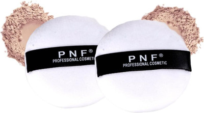 PNF PROFESSIONAL Makeup Powder Puff with Strap | Ultra Soft Washable | Pure Cotton Makeup Puff