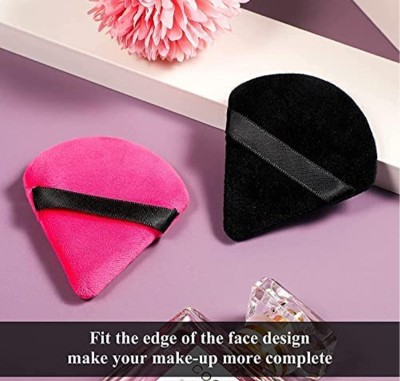 KIRA Triangle makeup puff Sponge Cosmetic Makeup Foundation For Women (Pack Of 2)