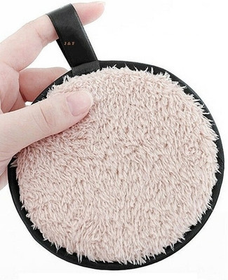 J & F Perfect Quality Round Soft Cleansing Puf( Multicolor )