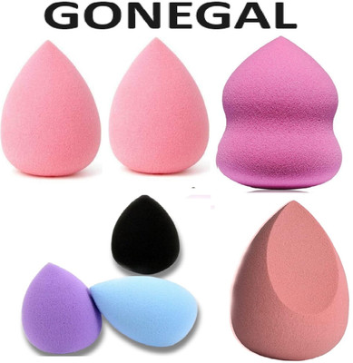 Gonegal Makeup Sponge Set Soft Sponge For Liquid Foundation ( 4 Big+3 Mini-7 Pcs set)