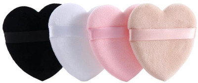 Cosluxe Heart Shape Makeup Sponge Puff - Round and Triangle Design for Cream