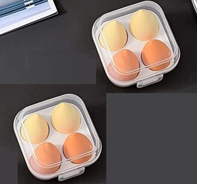 LOVHIDE Blender Sponge 8 Pcs in A Storage Box ,Makeup Cosmetic Puff Sponge