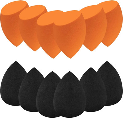 feelhigh 12 pcs Professional Sponge Set,Latex Free Flawless Soft Setting Face Puffs