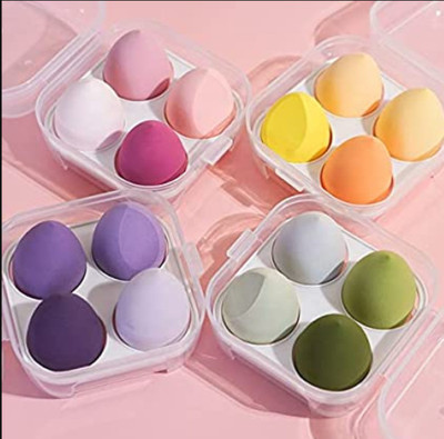 feelhigh Blender Sponge 4 Pcs in A Storage Box