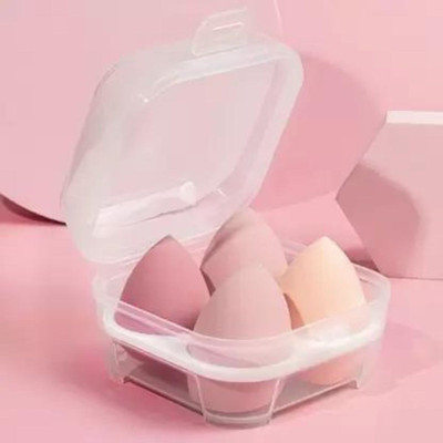 MEDHILE cosmetics Blender Sponge 4 Pcs in A Storage Box