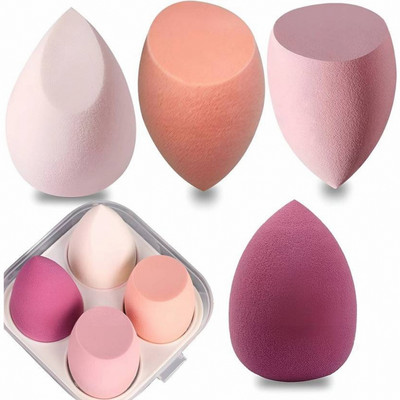 HUDAQUEEN Everyday Fresh 4 Makeup Puff Set with Box color size may vary