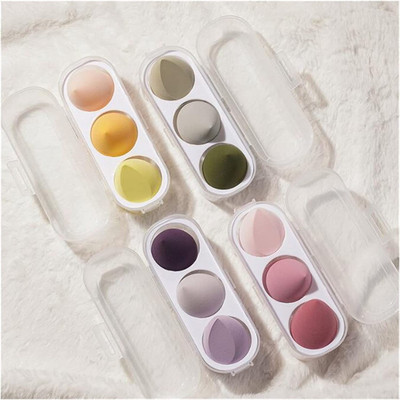 vnz 12 Pcs Makeup Sponge Puff With Box Foundation Powder Sponge (Multicolor)