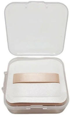 feelhigh 1 Soft Square Powder Puff + 1pcs Boxes, Reusable Makeup Setting Powder Puffs