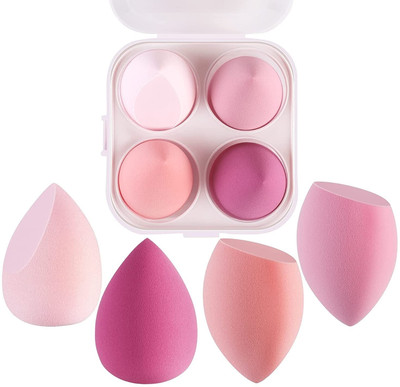 WECHARMERZ Multicolor Blender Sponge Makeup Puff 4 Pcs in A Storage Box