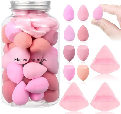 QEQEQ PROFESSIONAL SET 12 PCs Multi-color Makeup Sponge Set, Beauty Blender