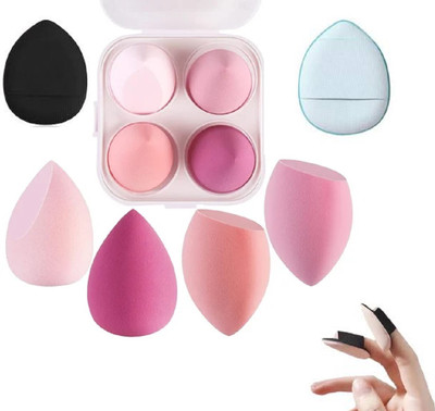 WECHARMERZ 2-Soft Face Triangle Makeup Puff,4- Soft Makeup Puff 8 Pieces set