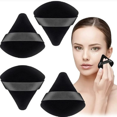 feelhigh 04 Triangle Powder Puff Face Soft Setting ,Loose Powder for Under Eyes & Corners