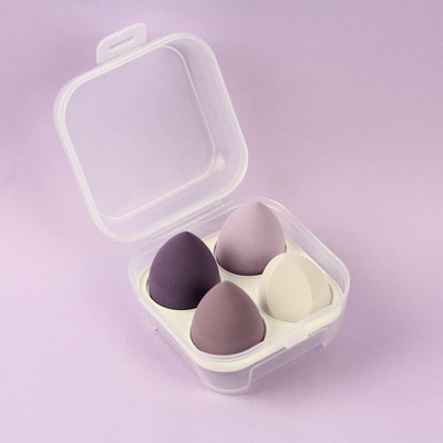 asija makeovers Good quality 4 Makeup Sponge Set Blender,Blending Sponge, with Storage Box