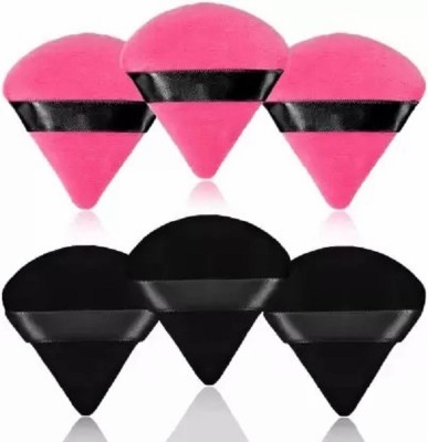 ShopCircuit Makeup Puff Soft Powder Sponge Foundation Powder Triangle Sponge with Strap