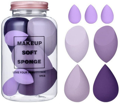 Chronex 7PC Makeup Sponge Set Beauty Blender & Egg Case,Soft Sponge Foundation/Sponge