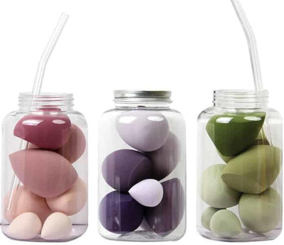 vnz Makeup Blender Sponge Set Of 7 Makeup Sponge Pack Of 3 Box