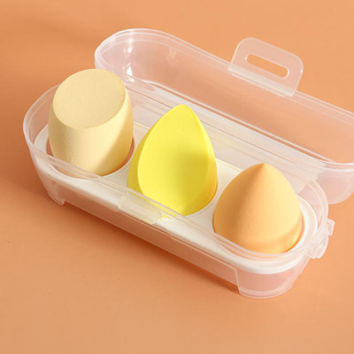 BELLA HARARO 3in1 Elastic Soft Makeup Perfecting Sponges Puff Beauty Blender with Storage Box