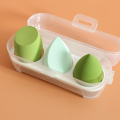 CHIWA 3in1 Makeup Perfecting Sponges Puff Beauty Blender with Storage Box