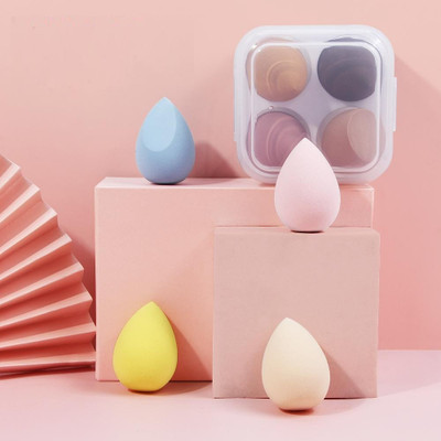 Beautiflame 4Pcs Makeup Sponge Professional Cosmetic Puff For Sponge Puff With Box