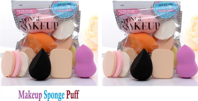 Alkaf Professional Makeup sponge Blender Puff ( 6 in 1 )set of 2