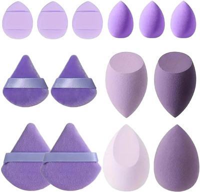 Gonegal 14Pcs Makeup Sponge Set Mini Finger Puff Triangle Powder Puff Soft Mini Blender