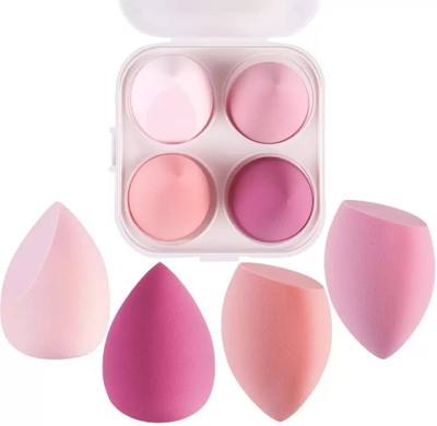 Awiclo Professional Beauty Blender Sponge 4Pc with Storage Box