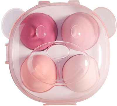Facejewel Makeup Blender Sponge 4 Pcs in A Storage Box