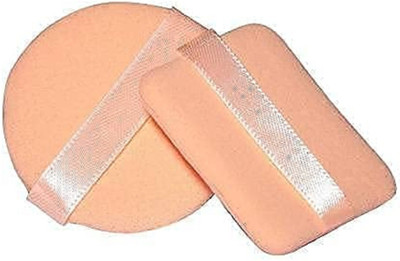 WECHARMERZ 2pcs Soft Round & Square Loose Powder Puff Pad Washable