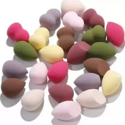 ZIRAK Makeup sponge blender puff for liquid & cream pack of 10pcs multicolor