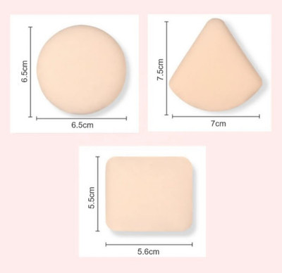 feelhigh 1 Soft Round Powder Puff + 1pcs Boxes, Reusable Makeup Setting Powder Puffs