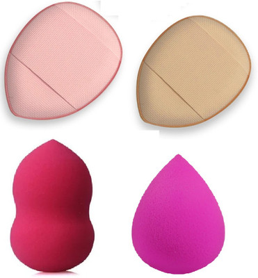 WECHARMERZ 2pcs Makeup Foundation Blender Sponge For Liquid & Powder & Finger Sponge