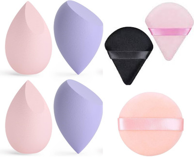 Gonegal 7Pcs Multi Use Face Makeup Triangle Powder Puffs & Makeup Sponge Puff Set