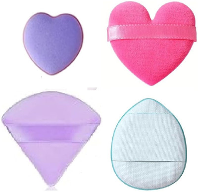 Gonegal 4Pcs Makeup Sponge Set, 1Pcs Triangle Powder Puff and 1pcs Heart Multicolour