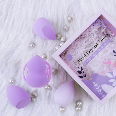 MATT LOOK Blend Beyond Limits Super Soft Latex-Free Beauty Blenders Set Of 4, Mauve-03