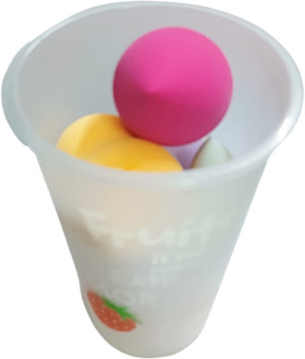 Facejewel Soft Makeup Sponge 7pcs Puff Set With jar 4 Big +3 Small With Coke Shape Bottle