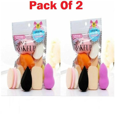AKF 6 in 1 blender Puff Set Pack of 2