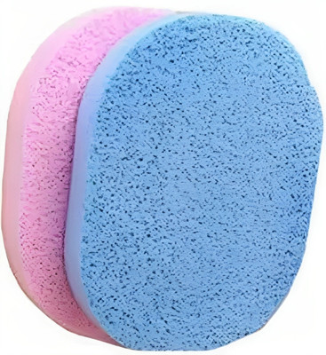 Glamezone 2pcs Facial Natural Soft Cleansing Sponge