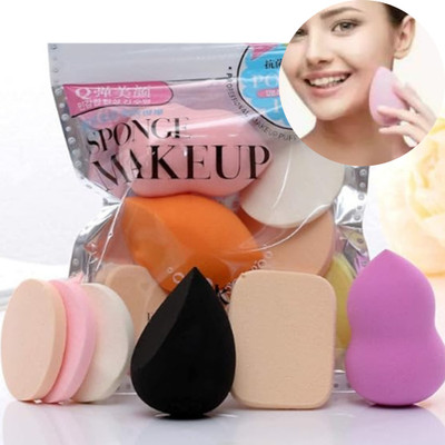 Hidden Beauty 6 in 1 makeup sponge and Puff set for Make up Powder