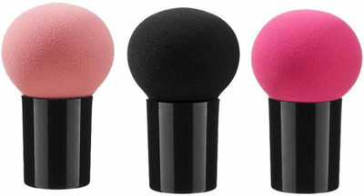 Vancefame Brushes Blender Sponge Face Brush Makeup Puff with Handle Case for Dry Wet