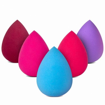 NYLI Professional Beauty Sponge Blender for Makeup - Foundation, Powder & Creams - 5Pcs set