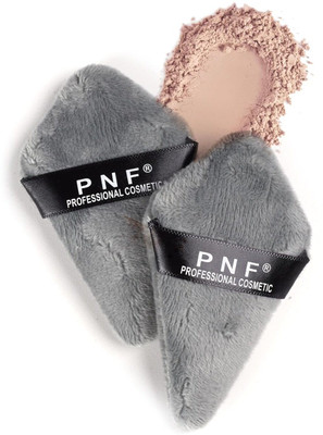 PNF PROFESSIONAL Long Triangle Shape Makeup Sponge Puff,Dry Dual Use,for All Types of Skin 2 Pcs