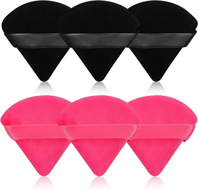 RUBY FACE 6 Pcs Tringle makeup Puff Soft Face Makeup Sponge Triangle Sponge Beauty Tools