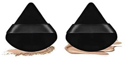 Lenon 2 Pc Makeup Puff Soft Powder Sponge Foundation Powder Triangle Sponge with Strap