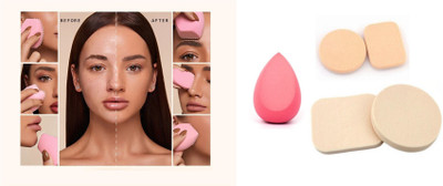 FELICECHIARA PRETTY FACE MAKEUP SPONGE PACKET FOR FACE MAKEUP SET OF 5