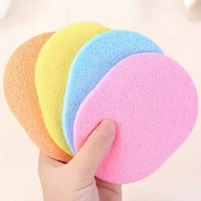 Elecsera Cleansing Sponge Face Makeup Wash Pad Cleaning Sponge Puff Exfoliator Scrub